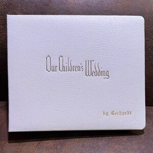 50’s White “Our Children’s Wedding” Album by Gerhardt in original box